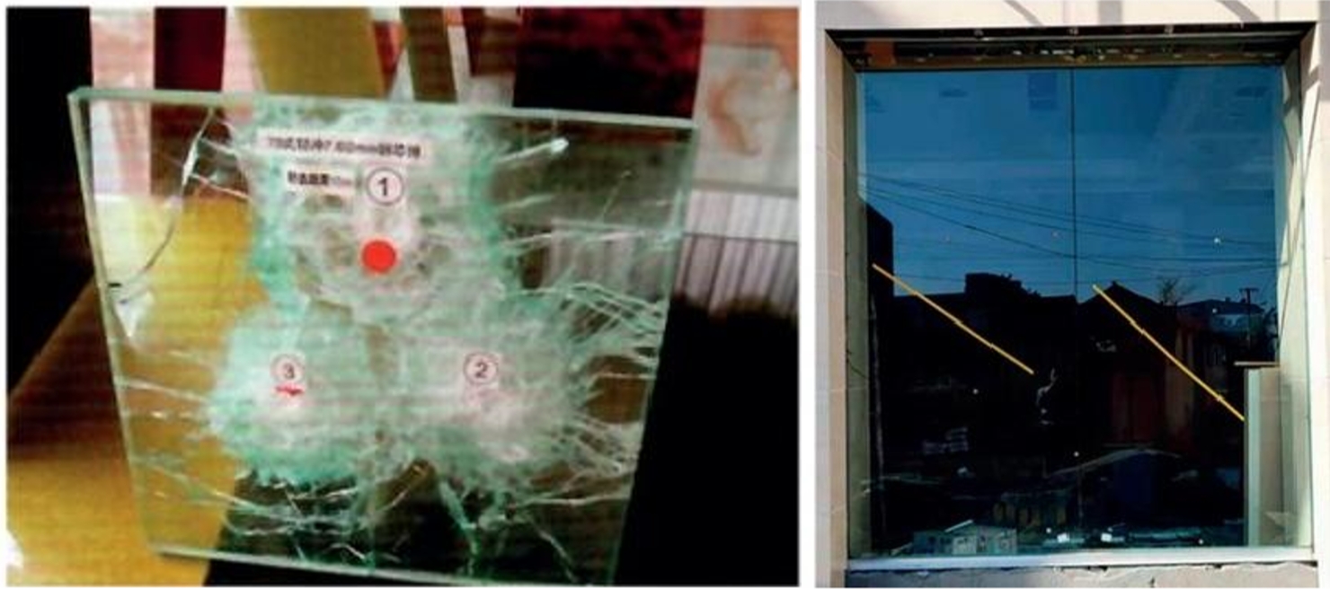 防弹防砸复合玻璃效果3